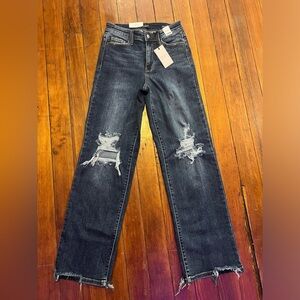 Judy Blue Straight Fit High Waist Jeans